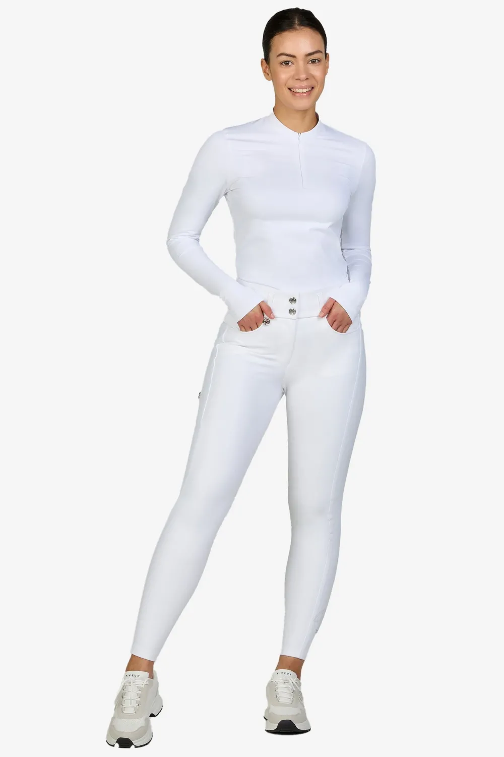Pikeur Pikeur|Ridbyxor & Tights-Amia Ridbyxor SD Knä Grip Vit