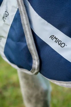 Horseware Hästtäcken & Flughuvor|Horseware-Amigo Regntäcke 1200D FieldSafe Plus 50g Navy/Grå