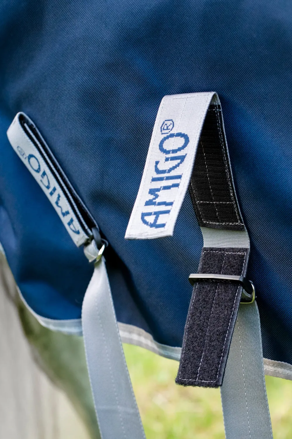 Horseware Hästtäcken & Flughuvor|Horseware-Amigo Regntäcke 1200D FieldSafe Plus 50g Navy/Grå
