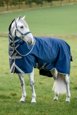 Horseware Hästtäcken & Flughuvor|Horseware-Amigo Regntäcke 1200D FieldSafe Plus 50g Navy/Grå