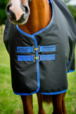 Horseware Hästtäcken & Flughuvor|Horseware-Amigo Ripstop Vintertäcke 900D Plus 200g Svart/Blå
