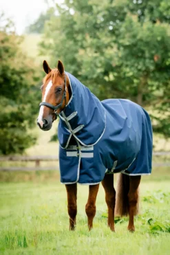 Horseware Hästtäcken & Flughuvor|Horseware-Amigo Ripstop Vintertäcke 900D Plus 200g Navy/Titanium Grey
