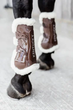 Kentucky Horsewear Kentucky Horsewear|Benskydd & Benlindor-Baboo enkydd Fårkinn Brun