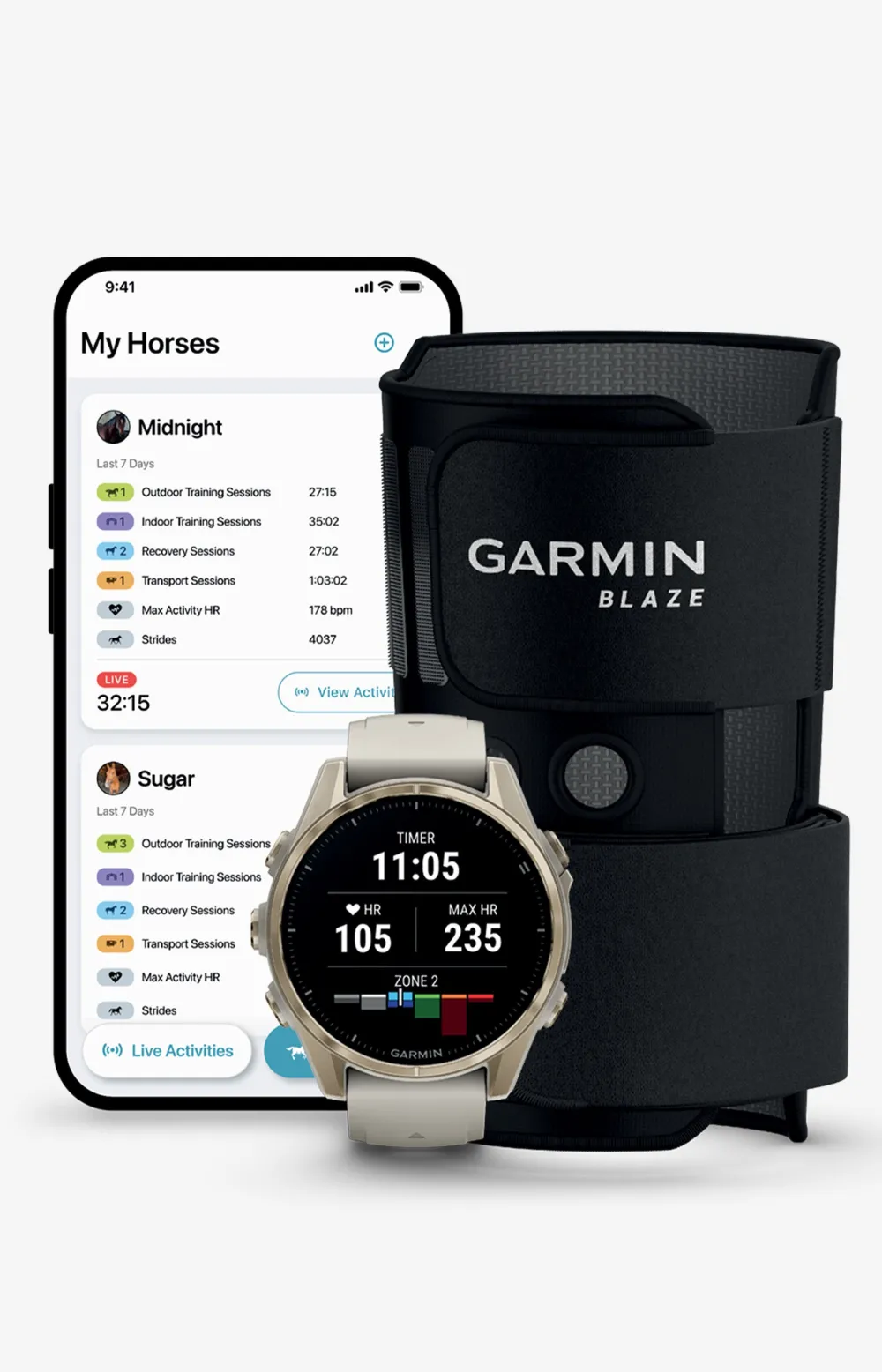 Garmin Garmin-Blaze™ Hälsoregistrering för Häst