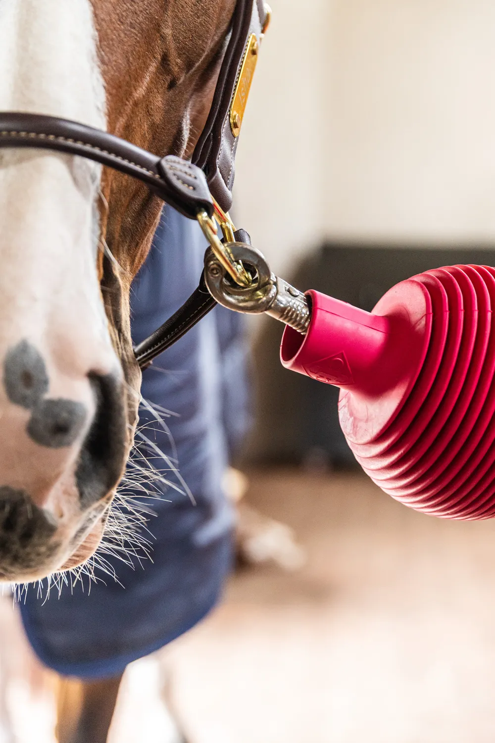 Grooming Deluxe Grooming Deluxe|Stallinredning & Upphängning-Boll Uppbindningsskydd Pro Rosa