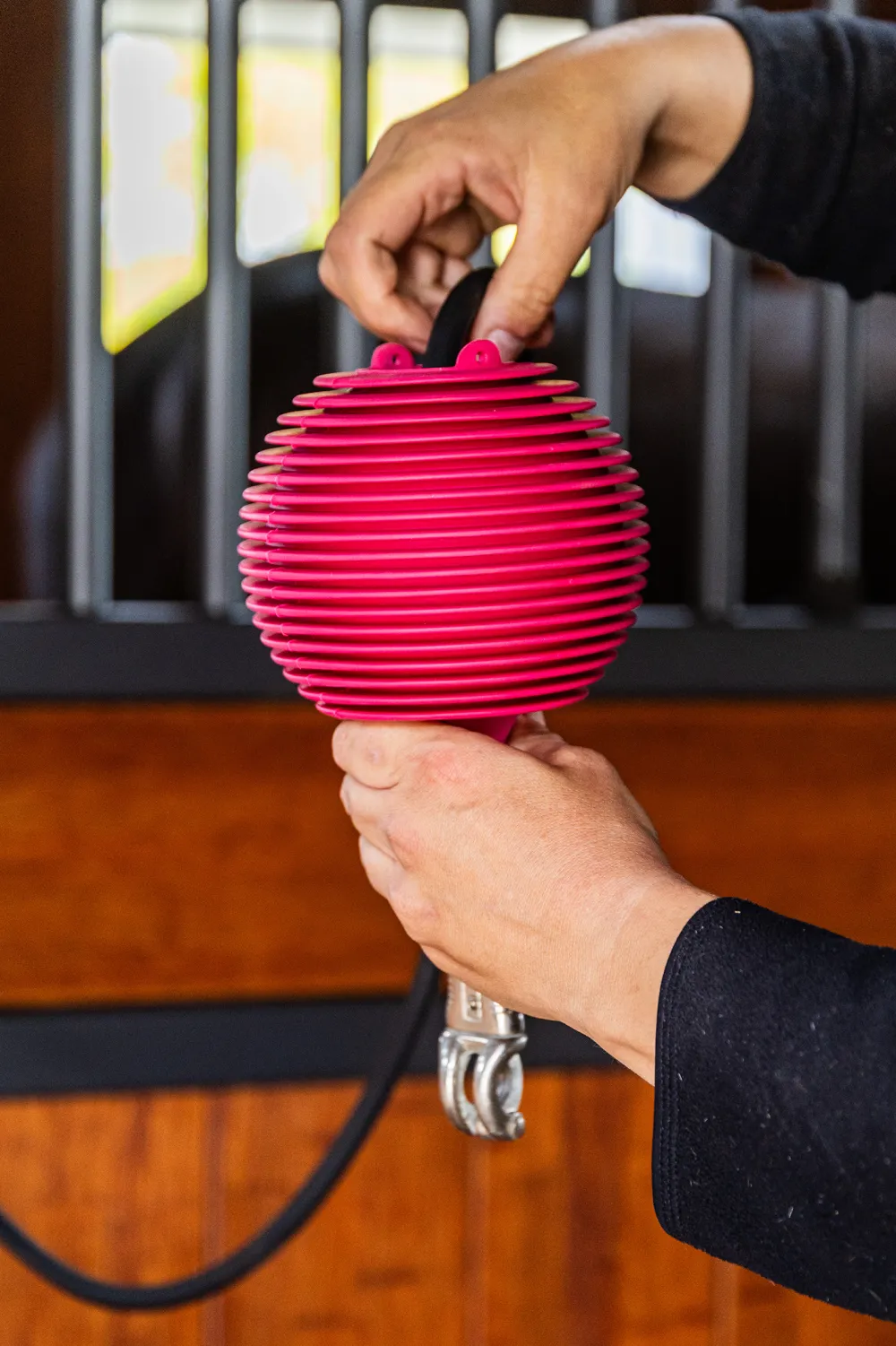 Grooming Deluxe Grooming Deluxe|Stallinredning & Upphängning-Boll Uppbindningsskydd Pro Rosa