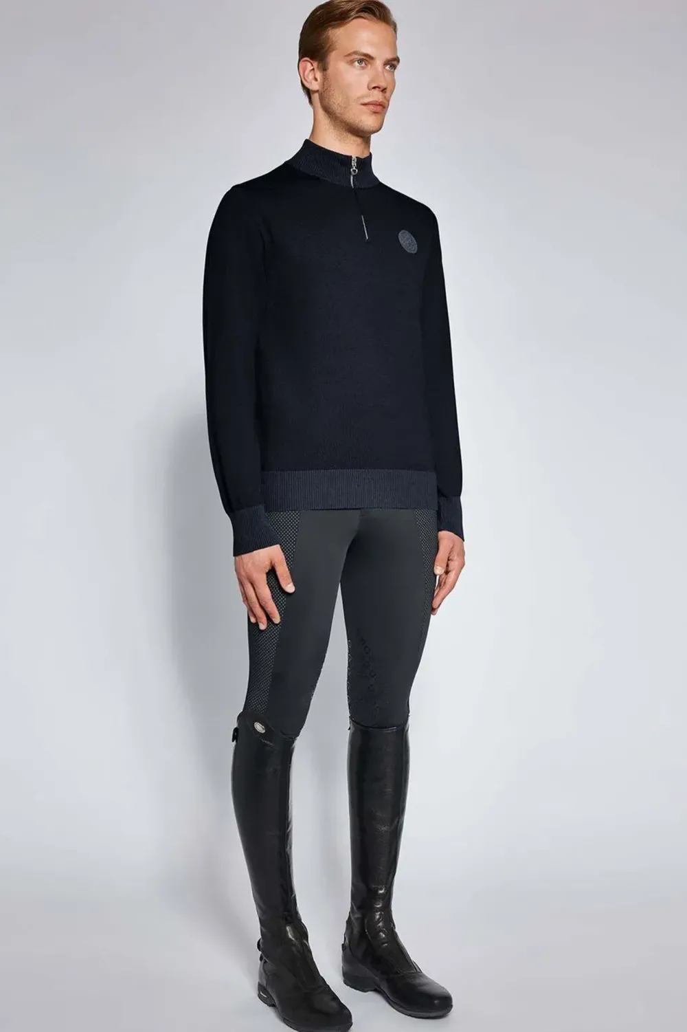 Cavalleria Toscana Cavalleria Toscana-Bou 1/2 Zip Herrtröja