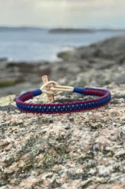 CleanSea Örhängen & Armband-Action Taker Arband 1kg andbeige/Havbå/Bordeaux