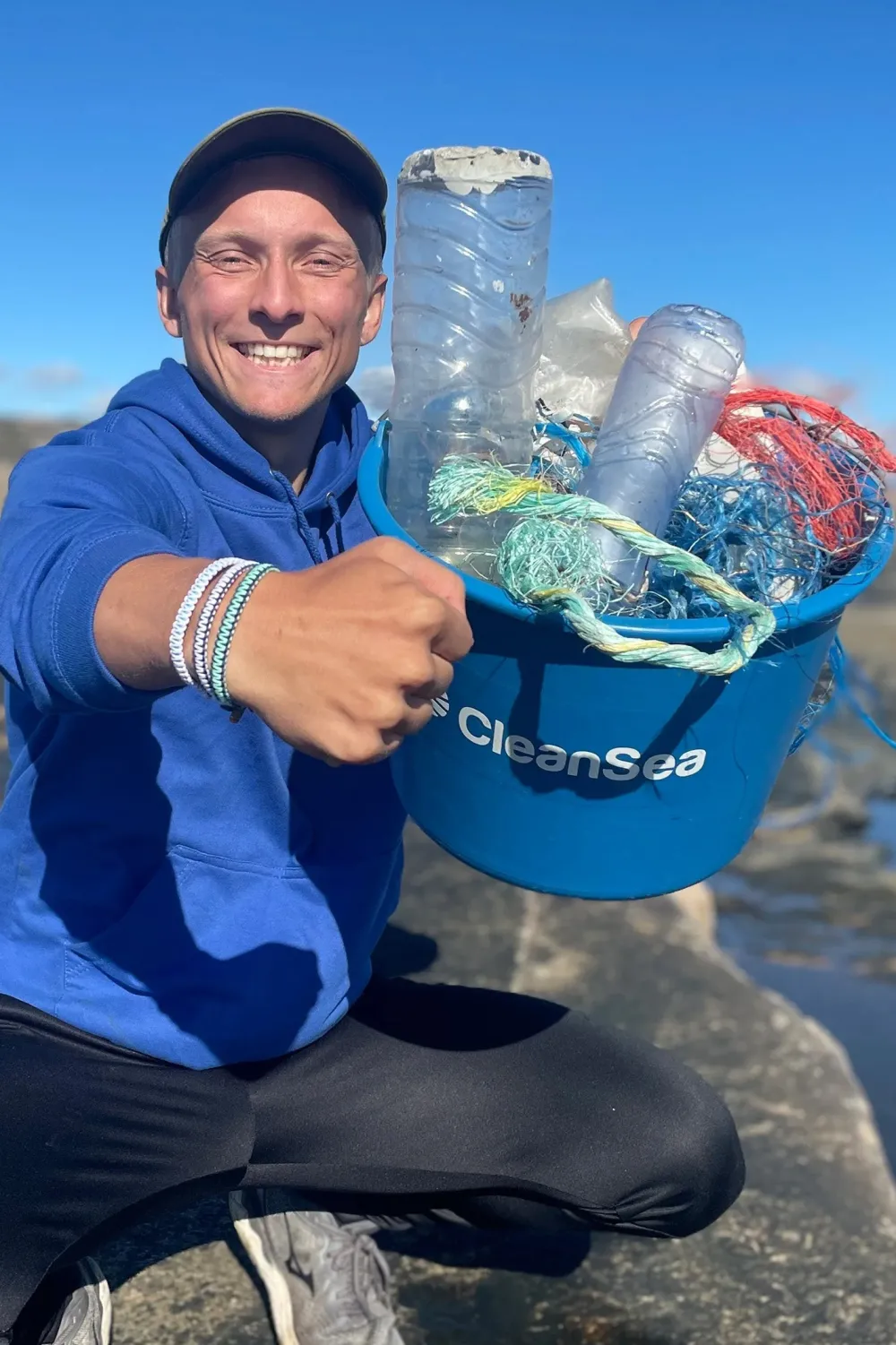 CleanSea Örhängen & Armband-Action Taker Arband 1kg andbeige/Havbå