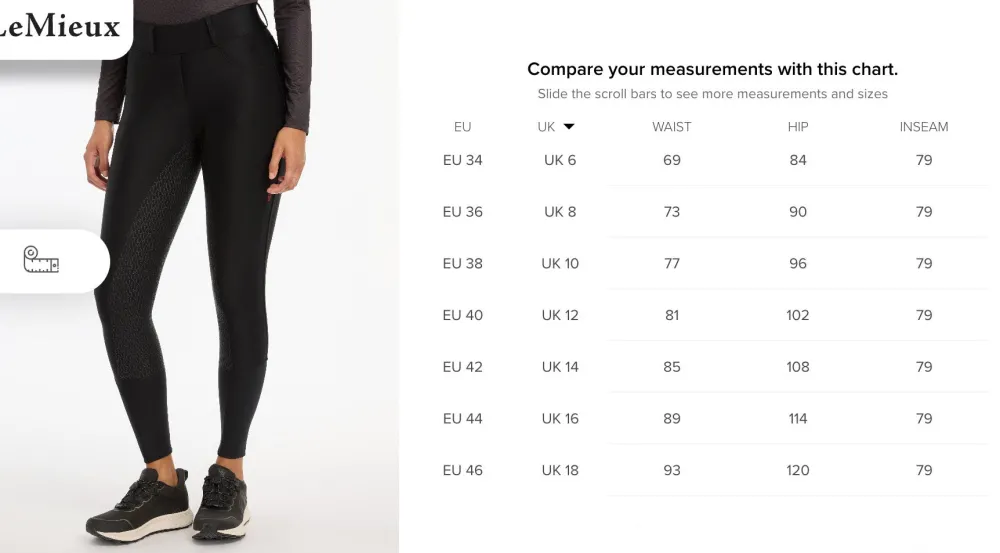 LeMieux Lemieux|Ridbyxor & Tights-Demi Breggings Full Grip Svart