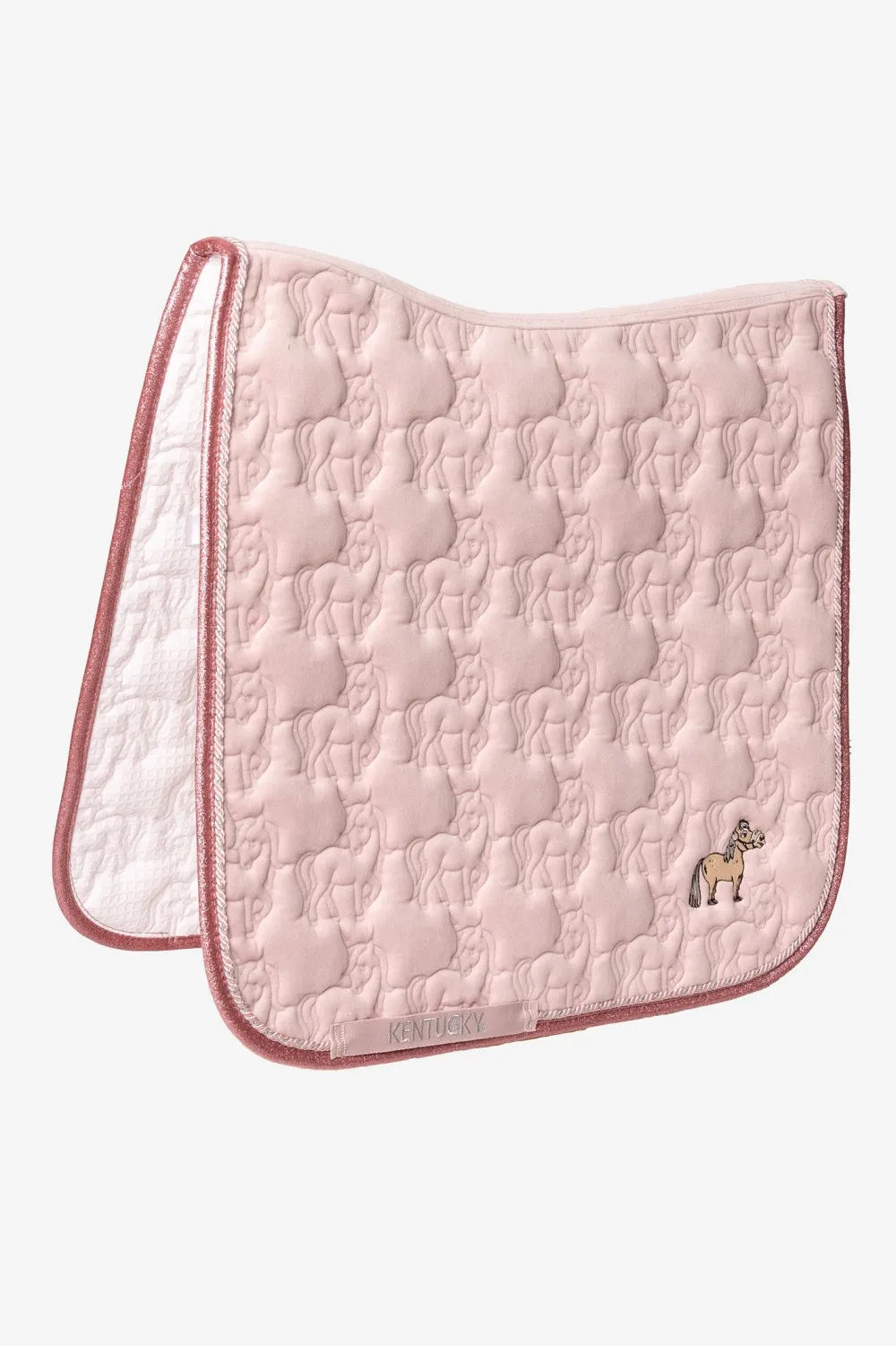Kentucky Horsewear Kentucky Horsewear-Dressyrschabrak Enhörning Glitter Ljusrosa