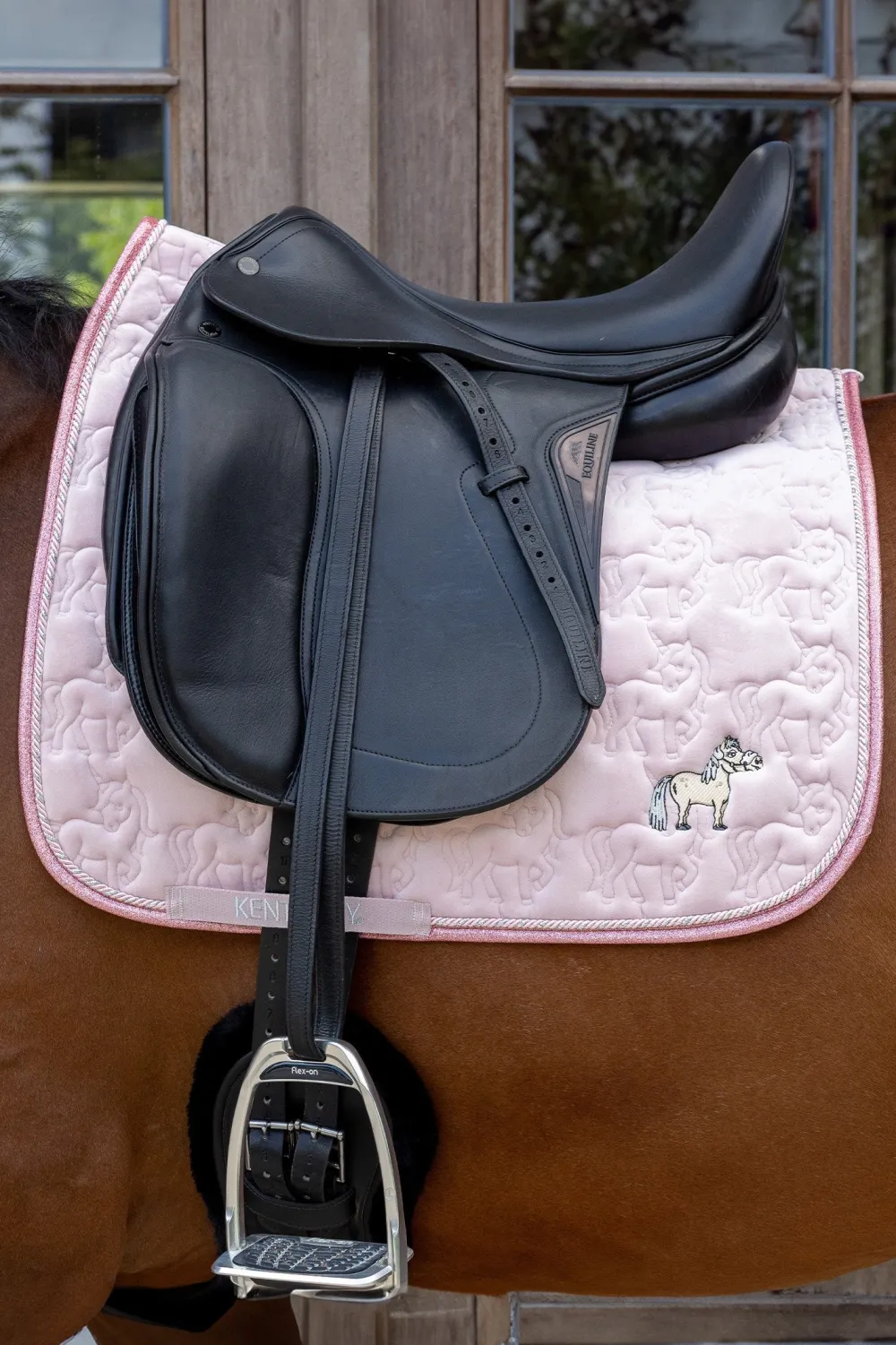 Kentucky Horsewear Kentucky Horsewear-Dressyrschabrak Enhörning Glitter Ljusrosa