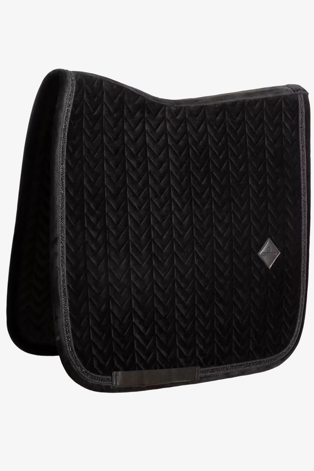 Kentucky Horsewear Kentucky Horsewear|Schabrak & Huvor-Dressyrschabrak Velvet Mini Pearls Svart