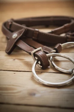 Lippo Lippo|Tyglar & Hjälptyglar-Eccelente Gummityglar med Stopp Buckle Loop Cognac
