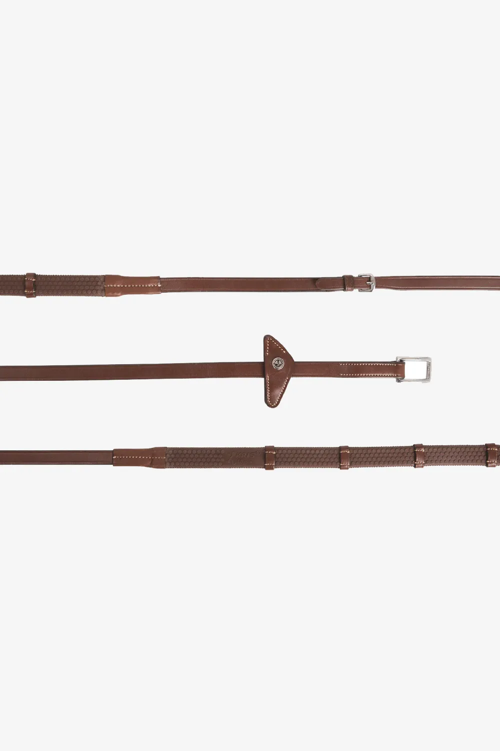 Lippo Lippo|Tyglar & Hjälptyglar-Eccelente Gummityglar med Stopp Buckle Loop Cognac