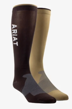 Ariat Ariat|Ridstrumpor-Essential Ridstrupor 2-pack Brun/Beige