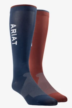 Ariat Ariat|Ridstrumpor-Essential Ridstrupor 2-pack Navy/Brun