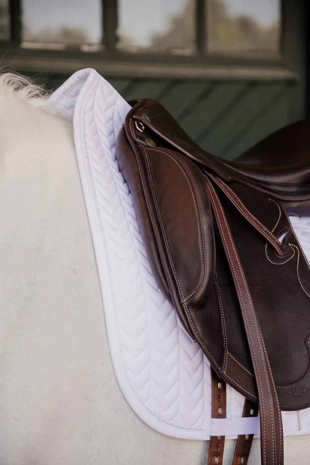 Kentucky Horsewear Kentucky Horsewear|Schabrak & Huvor-Fiskben Schabrak Vit