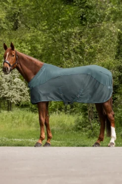 Waldhausen Hästtäcken & Flughuvor-Fleece Flugtäcke Comfort Pine Green