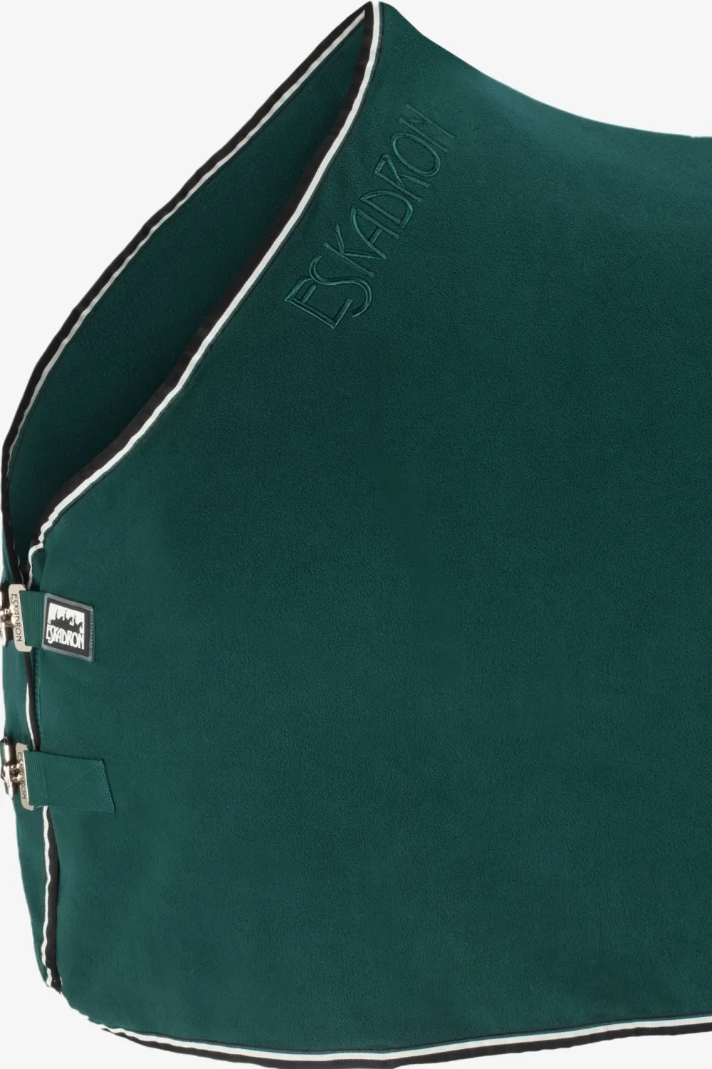 Eskadron Hästtäcken & Flughuvor|Eskadron-Fleecetäcke Core Contrast Shetty Racinggreen