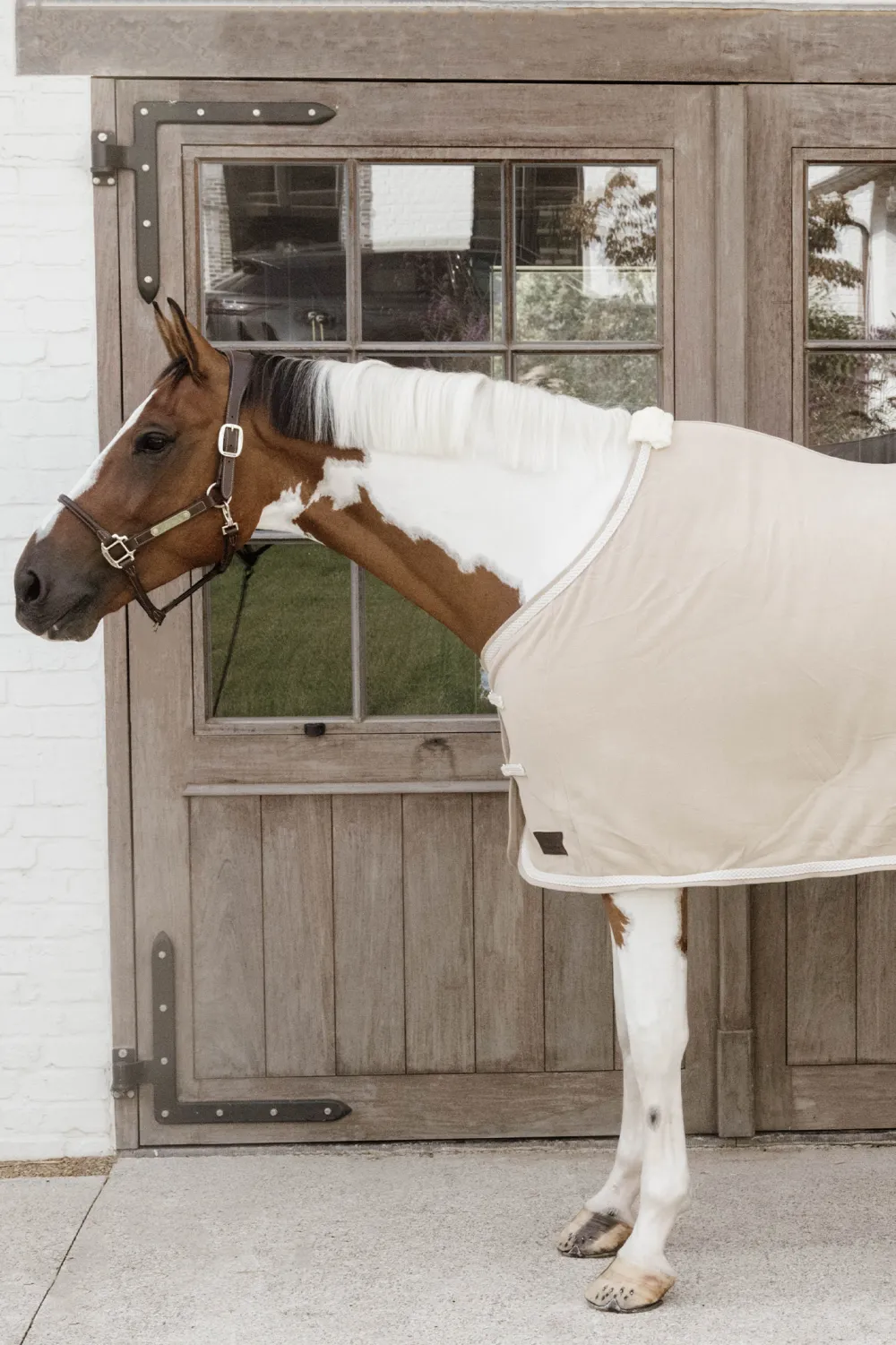 Kentucky Horsewear Hästtäcken & Flughuvor|Kentucky Horsewear-Fleecetäcke Plaited Rope Beige