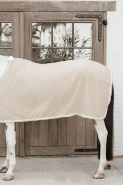 Kentucky Horsewear Hästtäcken & Flughuvor|Kentucky Horsewear-Fleecetäcke Plaited Rope Beige