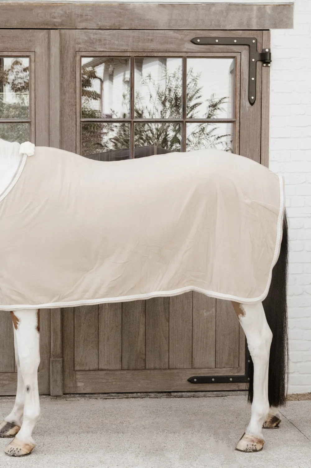 Kentucky Horsewear Hästtäcken & Flughuvor|Kentucky Horsewear-Fleecetäcke Plaited Rope Beige
