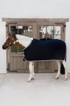 Kentucky Horsewear Hästtäcken & Flughuvor|Kentucky Horsewear-Fleecetäcke Plaited Rope Navy