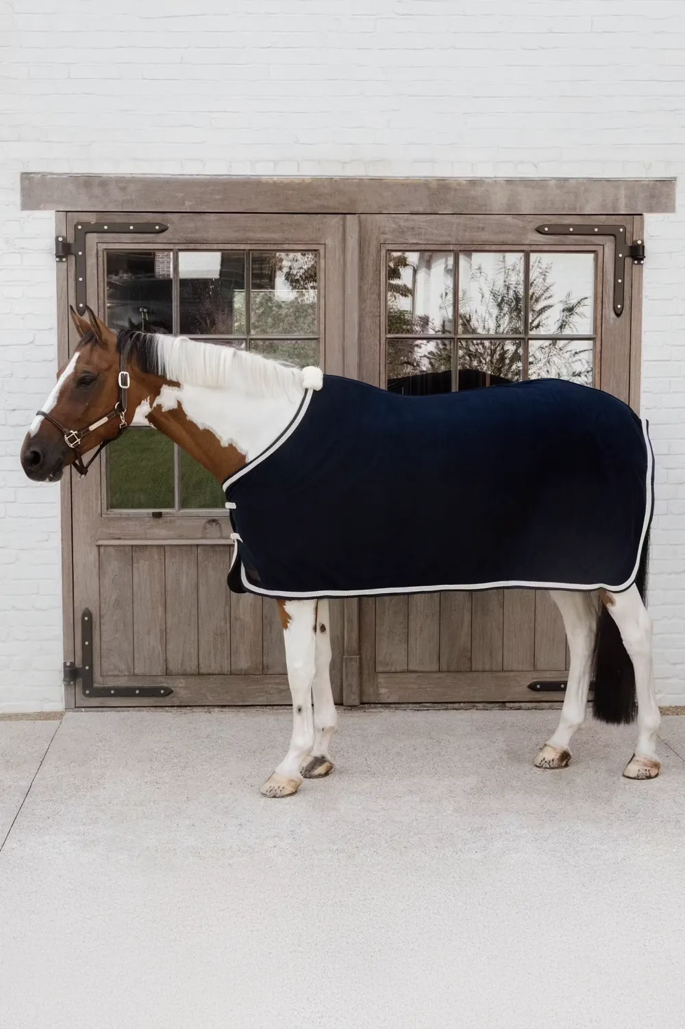 Kentucky Horsewear Hästtäcken & Flughuvor|Kentucky Horsewear-Fleecetäcke Plaited Rope Navy