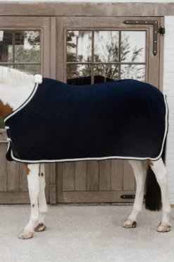 Kentucky Horsewear Hästtäcken & Flughuvor|Kentucky Horsewear-Fleecetäcke Plaited Rope Navy