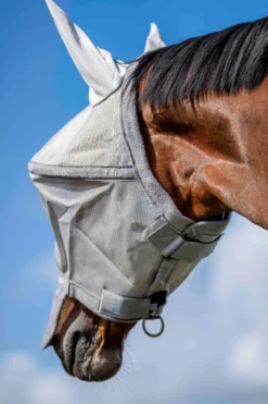Horseware Horseware|Flugskydd-Flughuva Rambo Plus Titanium Grey Silver