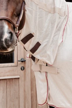 Kentucky Horsewear Kentucky Horsewear|Flugskydd-Flugtäcke Mesh Med Magplatta Beige