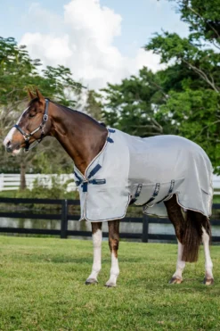 Horseware Horseware|Flugskydd-Flugtäcke Rambo Protector Silver/Navy