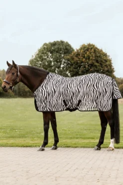Waldhausen Hästtäcken & Flughuvor-Flugtäcke Zebra