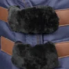 Hansbo Sport Hästtäcken & Flughuvor-Frontspänneskydd Teddy Svart 2-pack