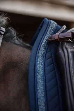 Kentucky Horsewear Kentucky Horsewear|Schabrak & Huvor-Glitter Stone Set Navy