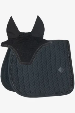 Kentucky Horsewear Kentucky Horsewear|Schabrak & Huvor-Glitter Stone Set Svart