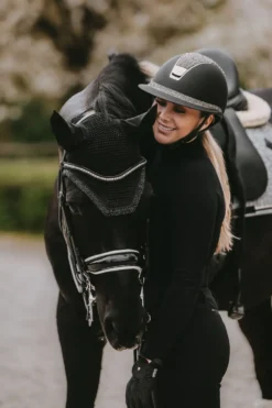 Kentucky Horsewear Kentucky Horsewear|Schabrak & Huvor-Glitter Stone Set Svart