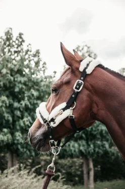 Kentucky Horsewear Grimmor & Grimskaft-Grimma Nylon/Fårskinn Creme