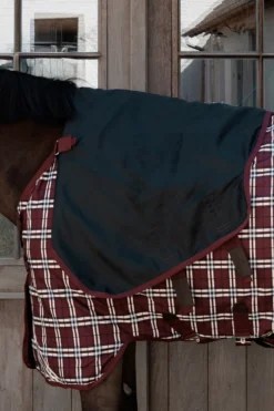 Kentucky Horsewear Hästtäcken & Flughuvor|Kentucky Horsewear-Has Cofort 0g Bordeaux/Rutig