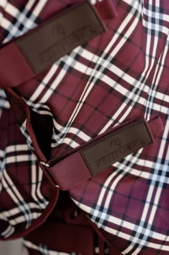 Kentucky Horsewear Hästtäcken & Flughuvor|Kentucky Horsewear-Has Cofort 0g Bordeaux/Rutig