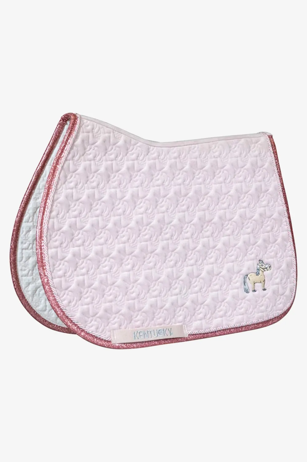 Kentucky Horsewear Kentucky Horsewear|Schabrak & Huvor-Hoppschabrak Enhörning Glitter Ljusrosa