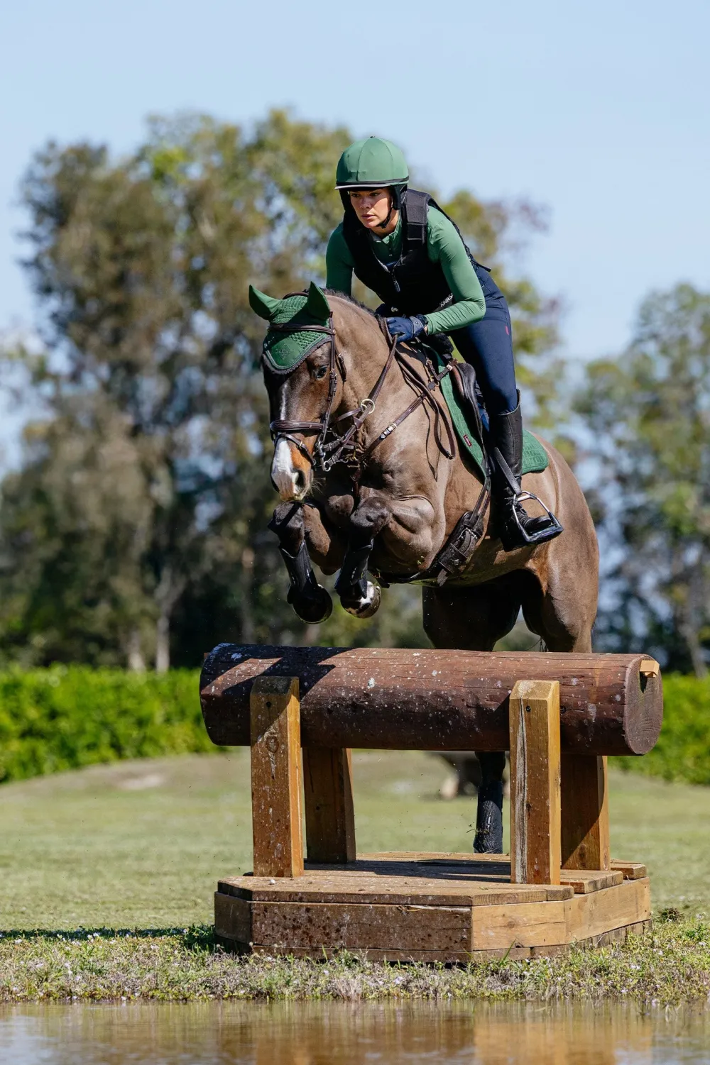 LeMieux Schabrak & Huvor|Lemieux-Hoppschabrak Mocka Hunter Green