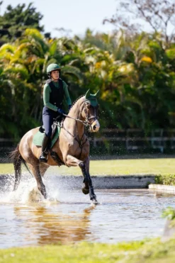 LeMieux Schabrak & Huvor|Lemieux-Hoppschabrak Mocka Hunter Green