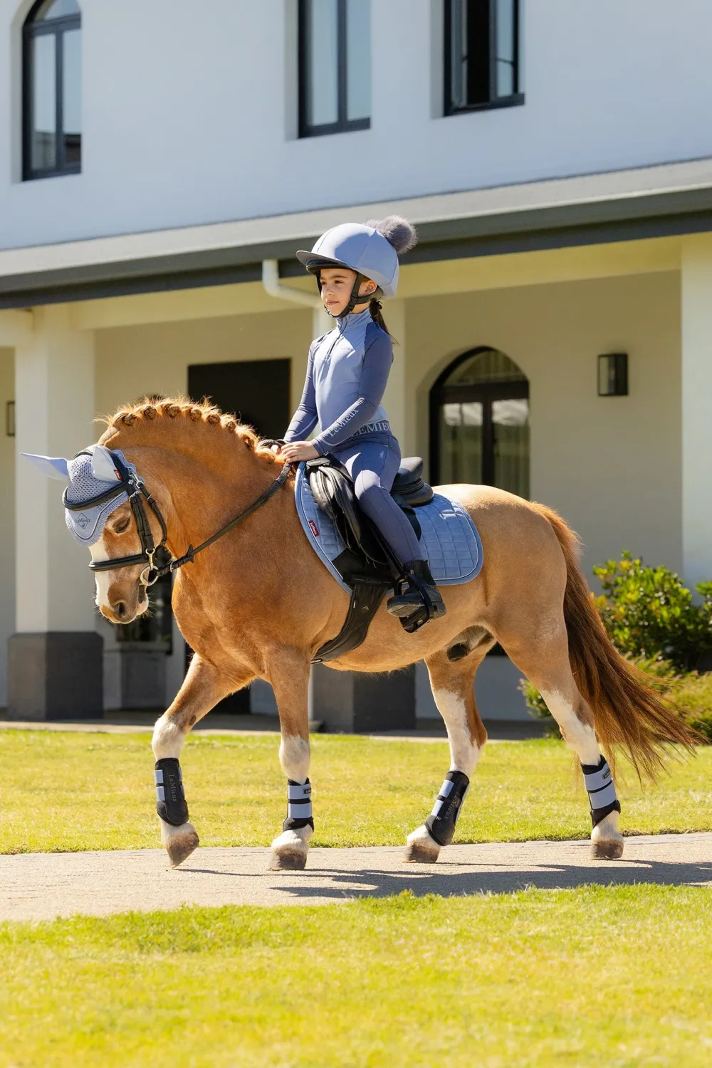LeMieux Schabrak & Huvor|Lemieux-Hoppschabrak Ponny Sammet Powder Blue