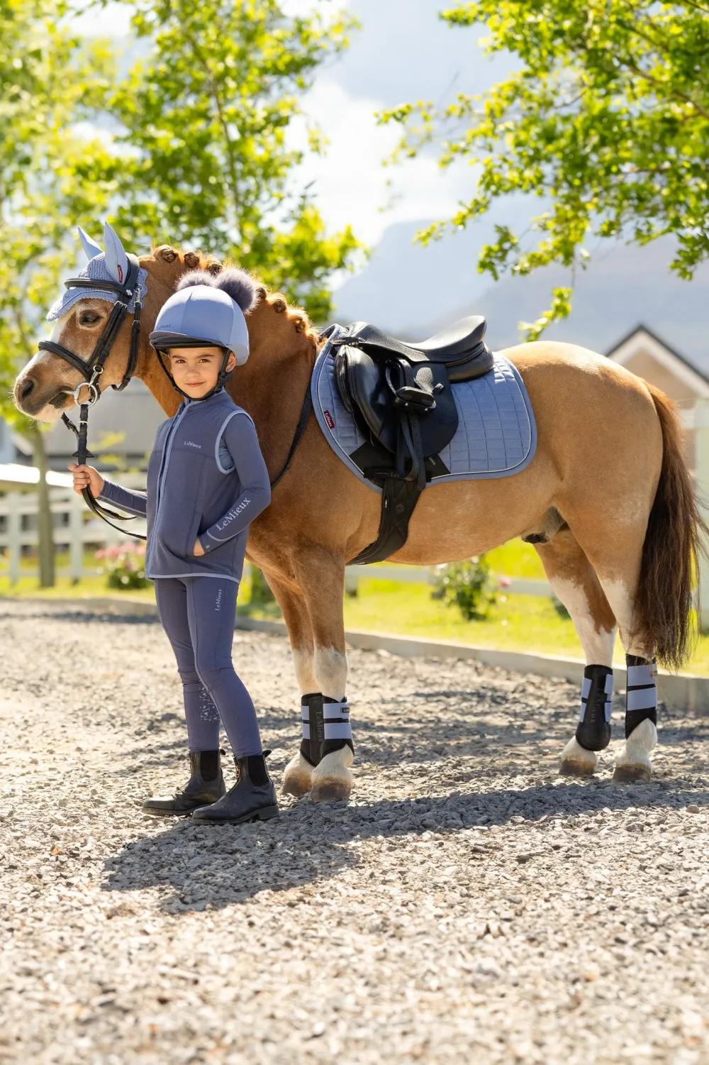LeMieux Schabrak & Huvor|Lemieux-Hoppschabrak Ponny Sammet Powder Blue