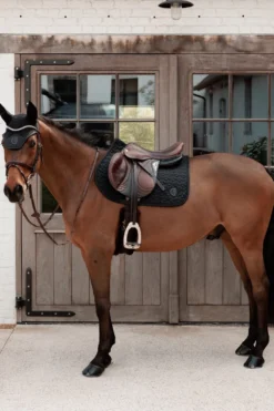Kentucky Horsewear Kentucky Horsewear|Schabrak & Huvor-Hoppschabrak Sparkling Svart