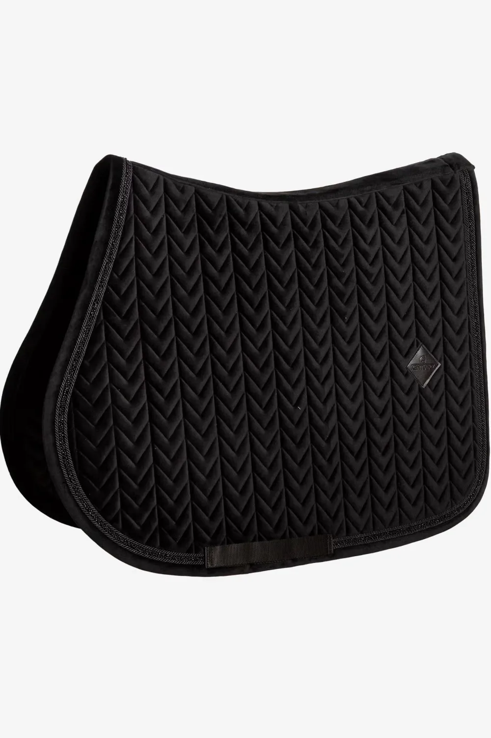 Kentucky Horsewear Kentucky Horsewear|Schabrak & Huvor-Hoppschabrak Velvet Mini Pearls Svart