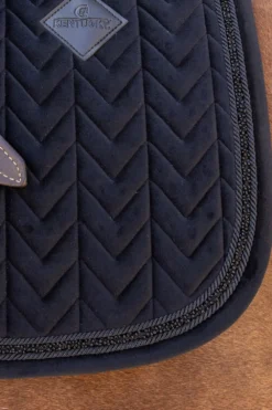 Kentucky Horsewear Kentucky Horsewear|Schabrak & Huvor-Hoppschabrak Velvet Mini Pearls Svart