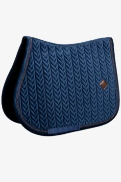 Kentucky Horsewear Kentucky Horsewear|Schabrak & Huvor-Hoppschabrak Velvet Mini Pearls Navy